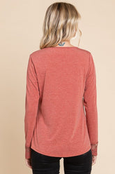 Super Lady Full Size Lace Detail Round Neck T-Shirt OutfitFlow